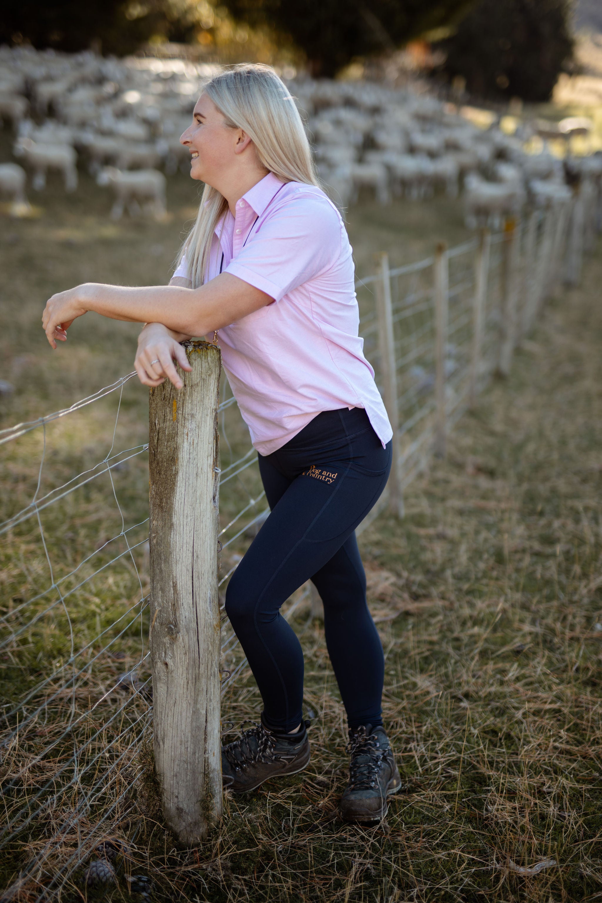 Dusty pink musters shirt