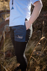 Black/Navy Shorts - zip pockets