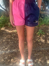 Pink & Navy Work Shorts